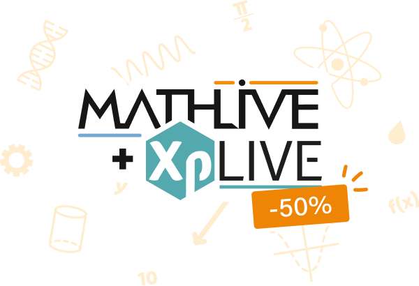 MathLive + XpLive = -50%